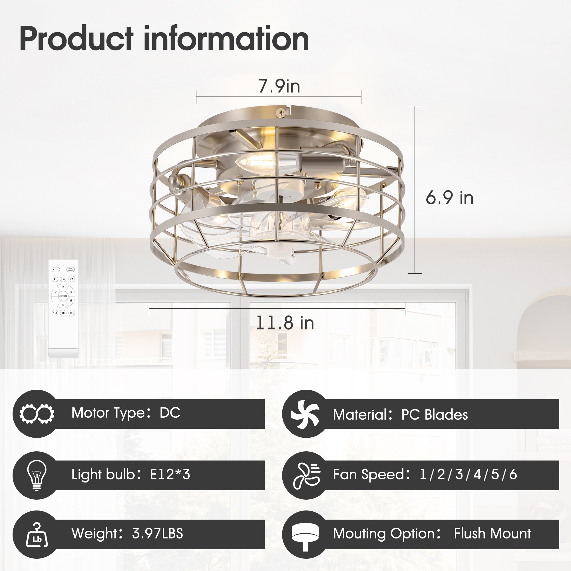 Breezary 35087-SN-20-KD Ceiling-Fans - View #13
