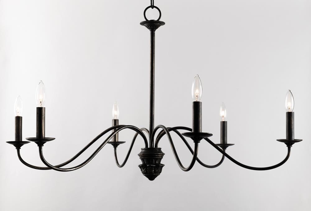 Troy Lighting Poppy Hill 6-Light Pompeii Silver Modern/Contemporary ...