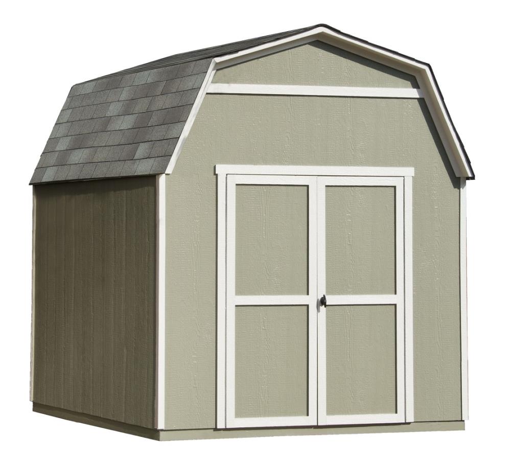 Heartland 8-ft x 10-ft Ridgeview Gambrel Engineered Storage Shed in the ...