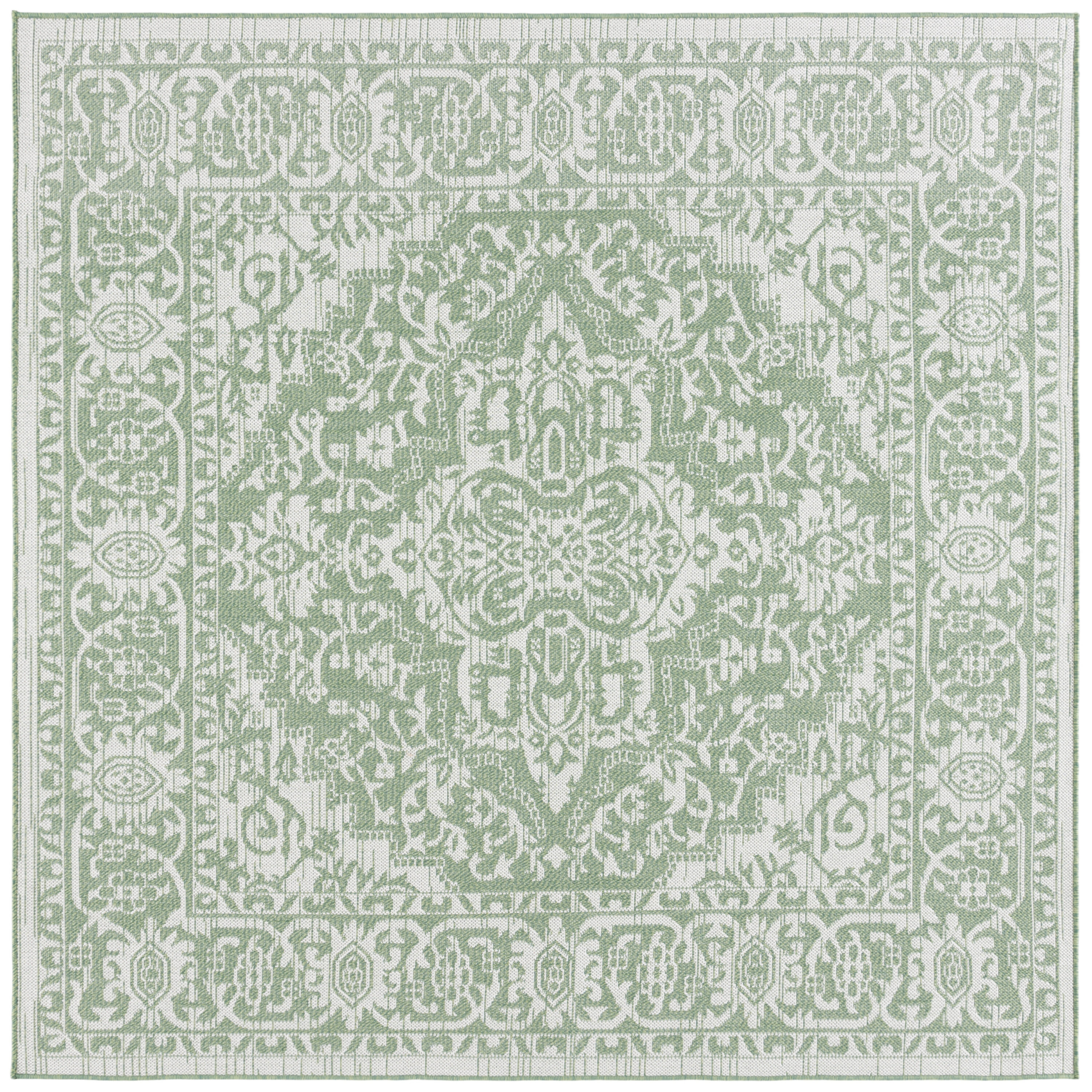 Safavieh - Bermuda 813Y Green/Ivory 7 X 7 Area Rug