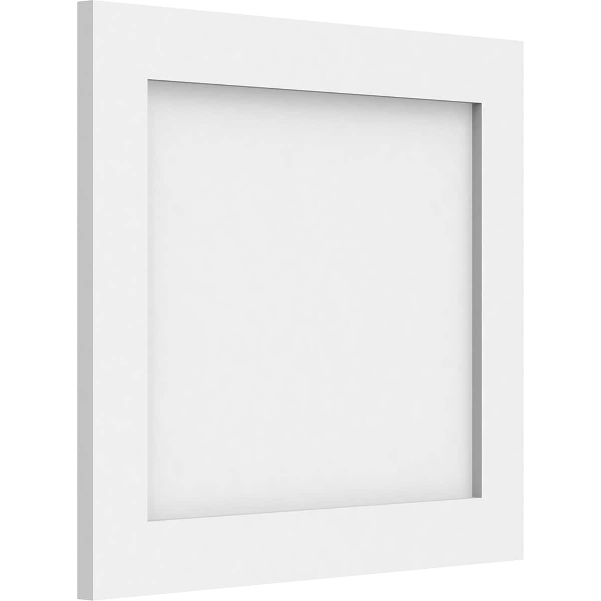 Ekena Millwork WALP18X16X062CNL 18-in x 16-in Smooth Paintable/Stainable White PVC Fretwork Wall Panel ( 2-sq ft )