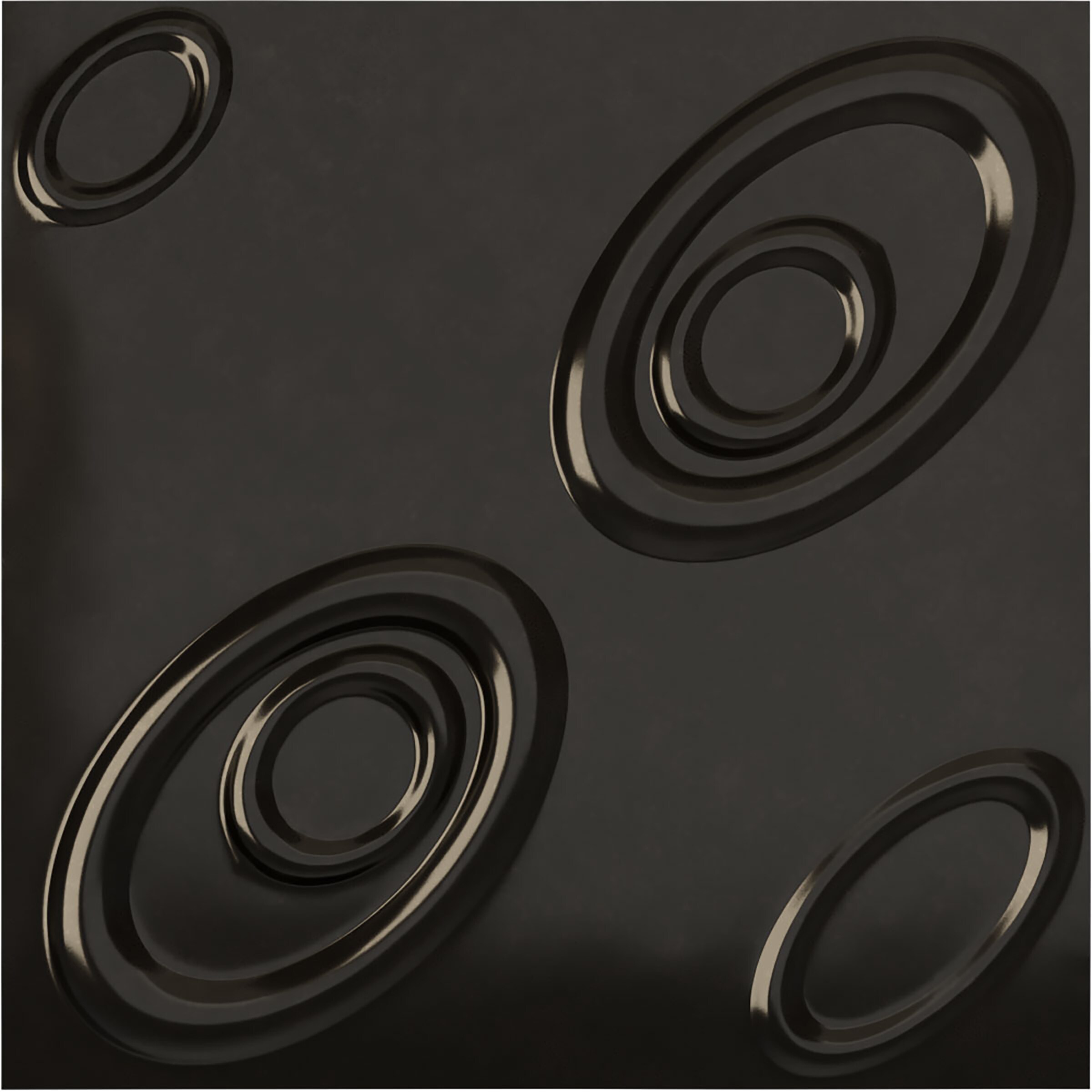 Ekena Millwork WP20X20MAECA 19-5/8-in x 19-5/8-in Embossed Paintable/Stainable Black PVC Abstract Wall Panel ( 2.67-sq ft )