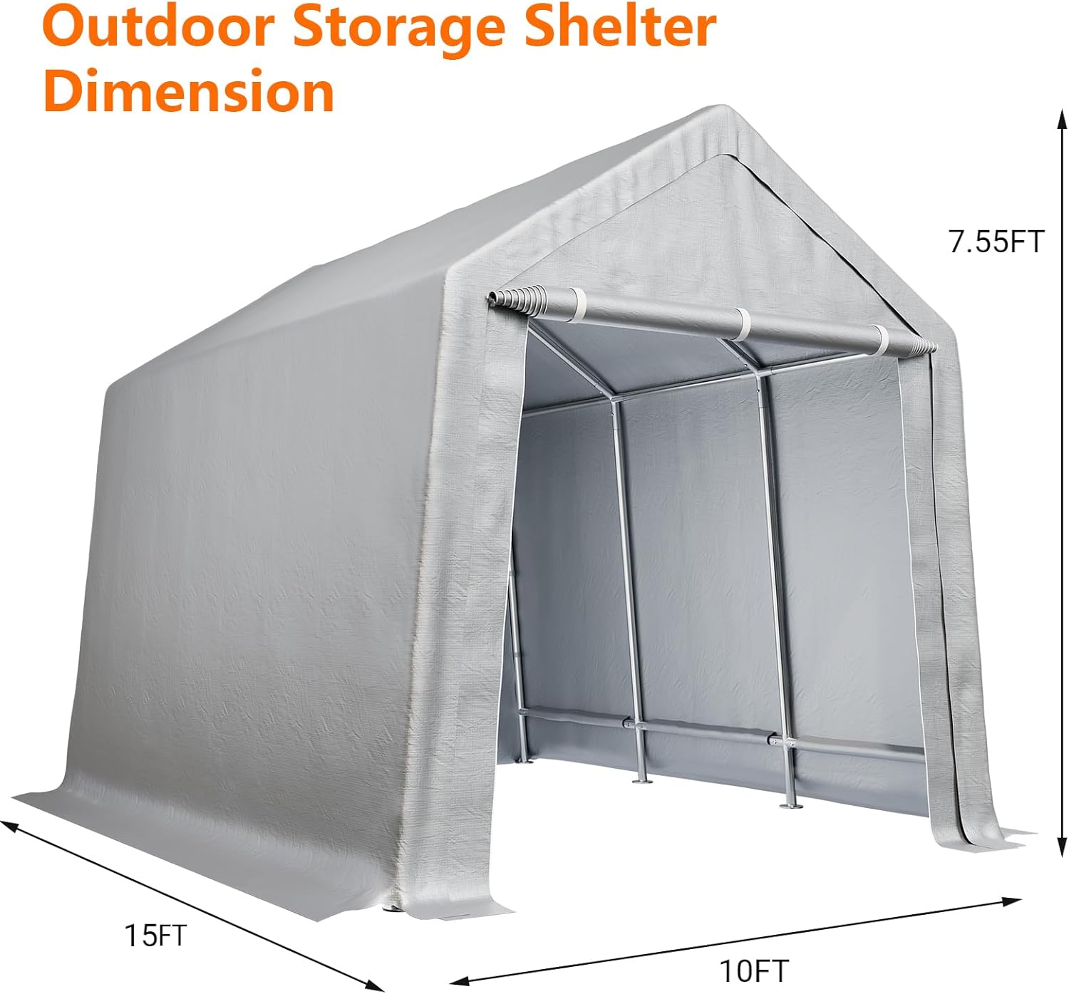 IdealHouse JOEY-RQB6CVD8HLMN Carport-Covers - View #3