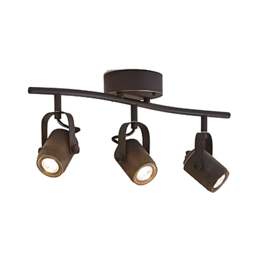 allen + roth 19534-000 Tyslow 22.5-in 3-Light Bronze dimmable LED Traditional Track Bar