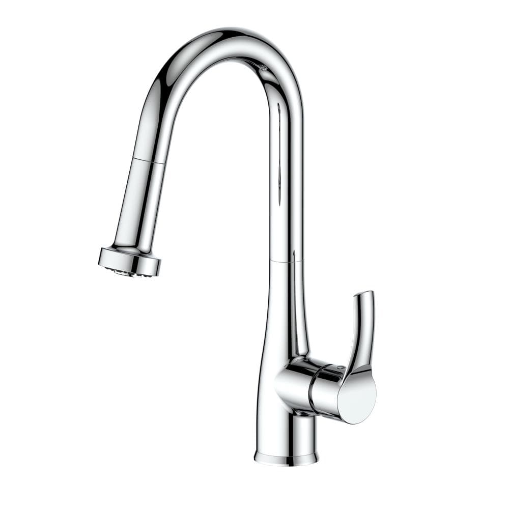 ZLINE KITCHEN & BATH DAL-KF-CH Dali Chrome Single Handle Deck-mount Kitchen Faucet with Sprayer