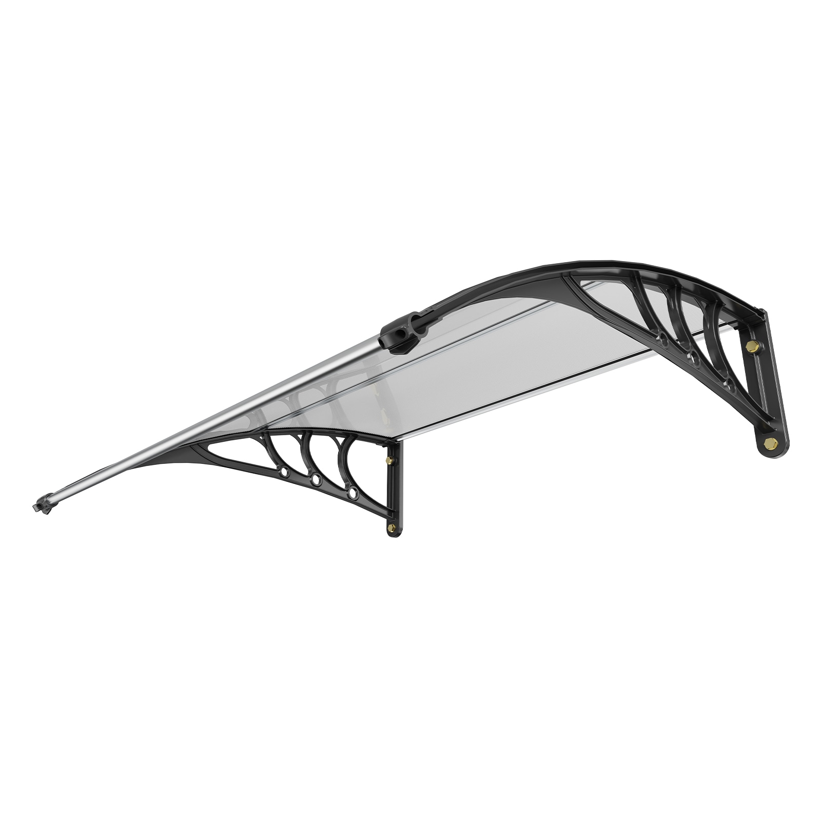 VEVOR MCZYPYCBS4040ML75V0 40-in Wide x 10.8-in Height PC Striped Fixed Window/Door Awning
