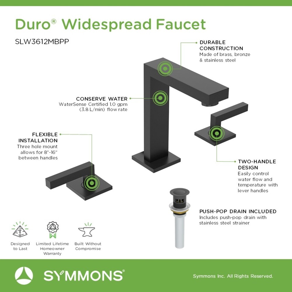 Symmons SLW3612MBPP Lavatory-Faucets - View #4