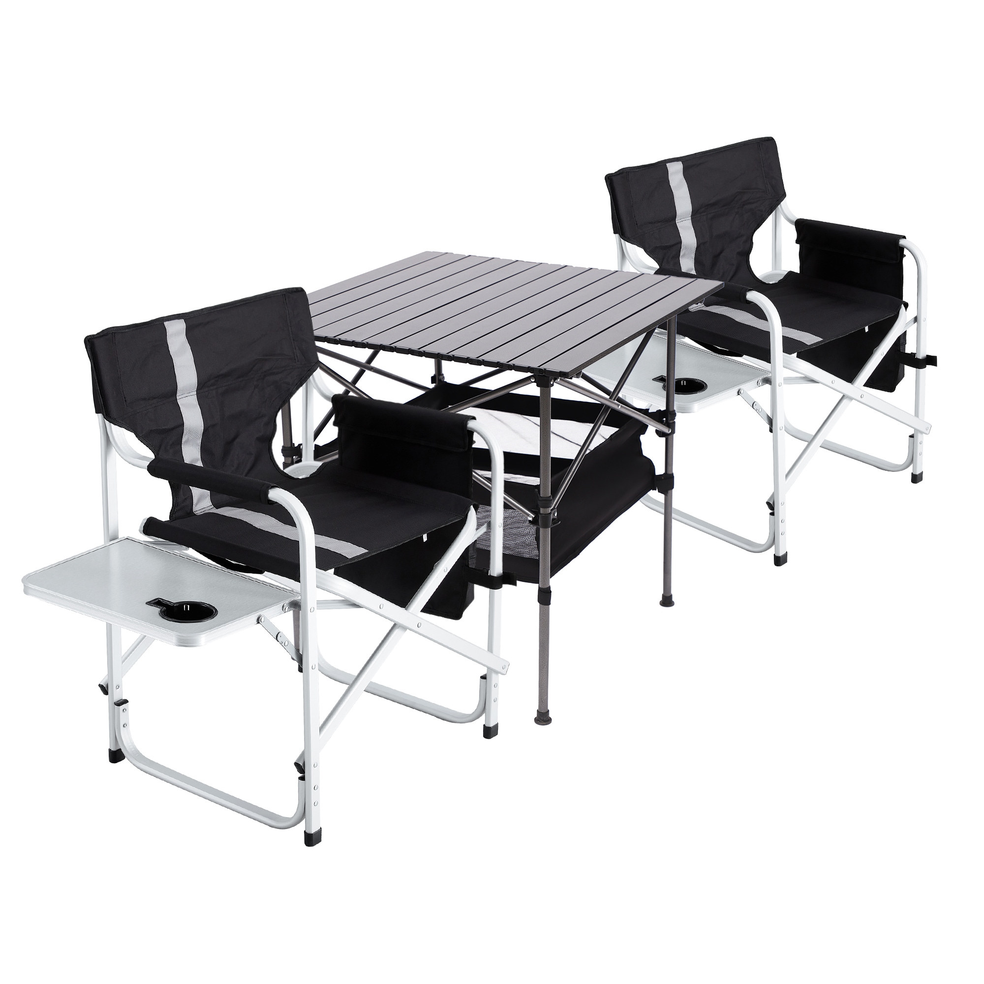 LIVIZA GGJCP003GY2-T2 Black Folding Camping chair Carrying Strap/Handle Included