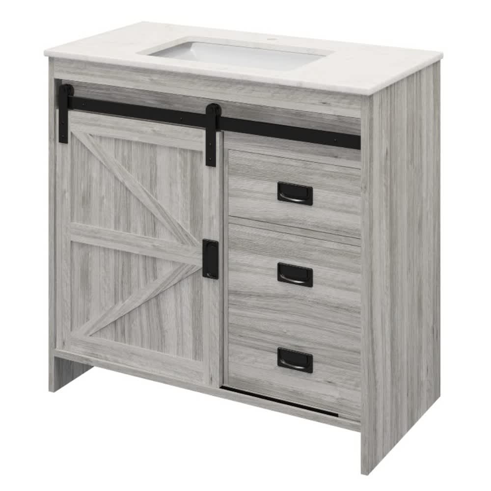 U-HOMY YF-032GY-HM Bath-Vanity-Combo - View #2