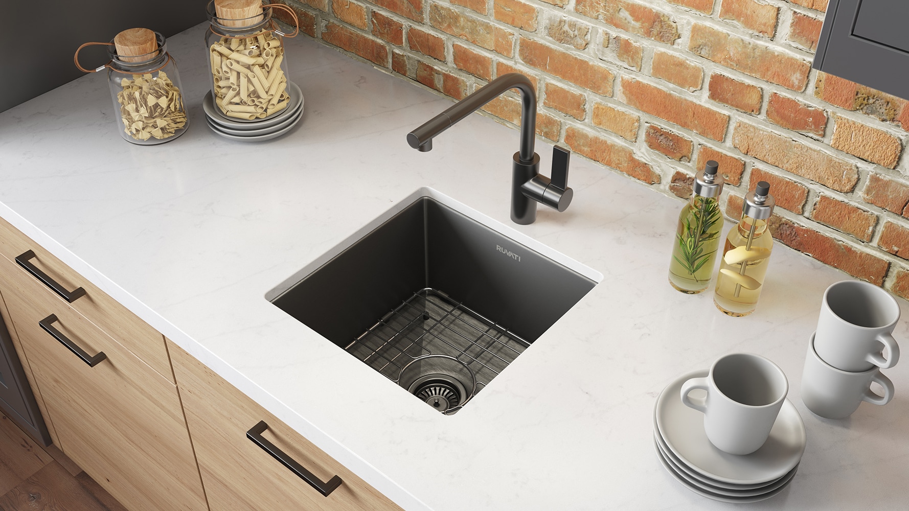 Ruvati RVH7015BL Bar-Prep-Sinks - View #7