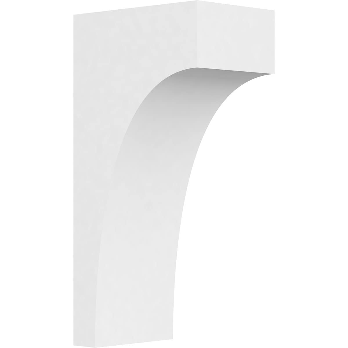 Ekena Millwork CORP05X08X16STO 5-in x 8-in x 16-in Standard stockport Unfinished White PVC Paintable Corbel