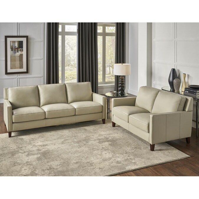 Hydeline Ashby 100 Leather 2 Piece, Leather Couch Loveseat Set