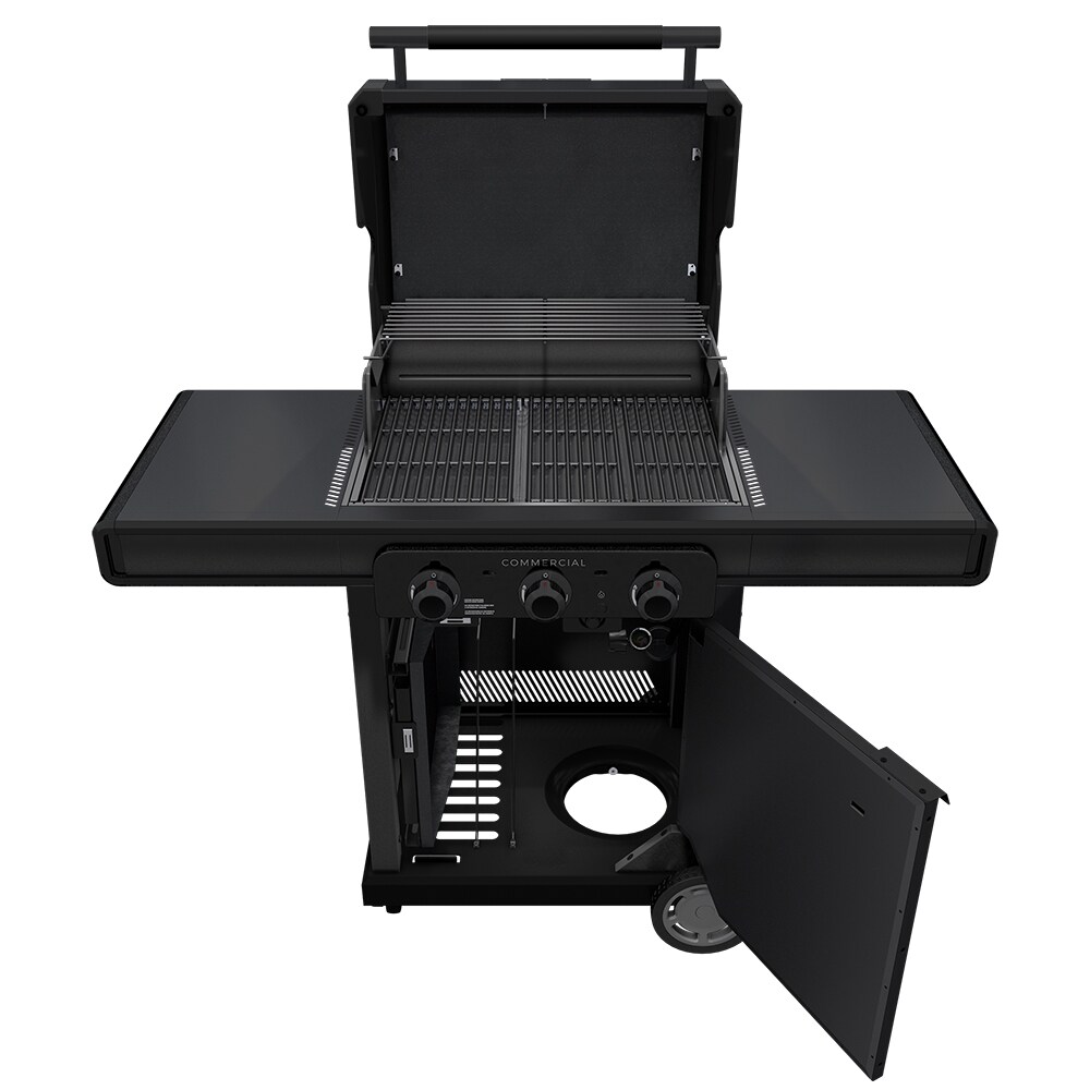Charbroil Commercial Series Grill and Griddle Combo Black 3 -Burner Infrared Liquid Propane and Natural Gas Grill