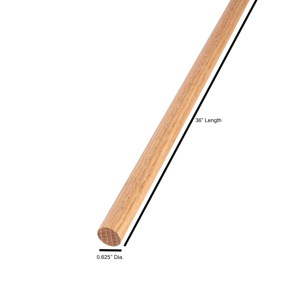 Madison Mill 0.3125-in dia x 36-in L Round Oak Dowel in the Dowels  department at