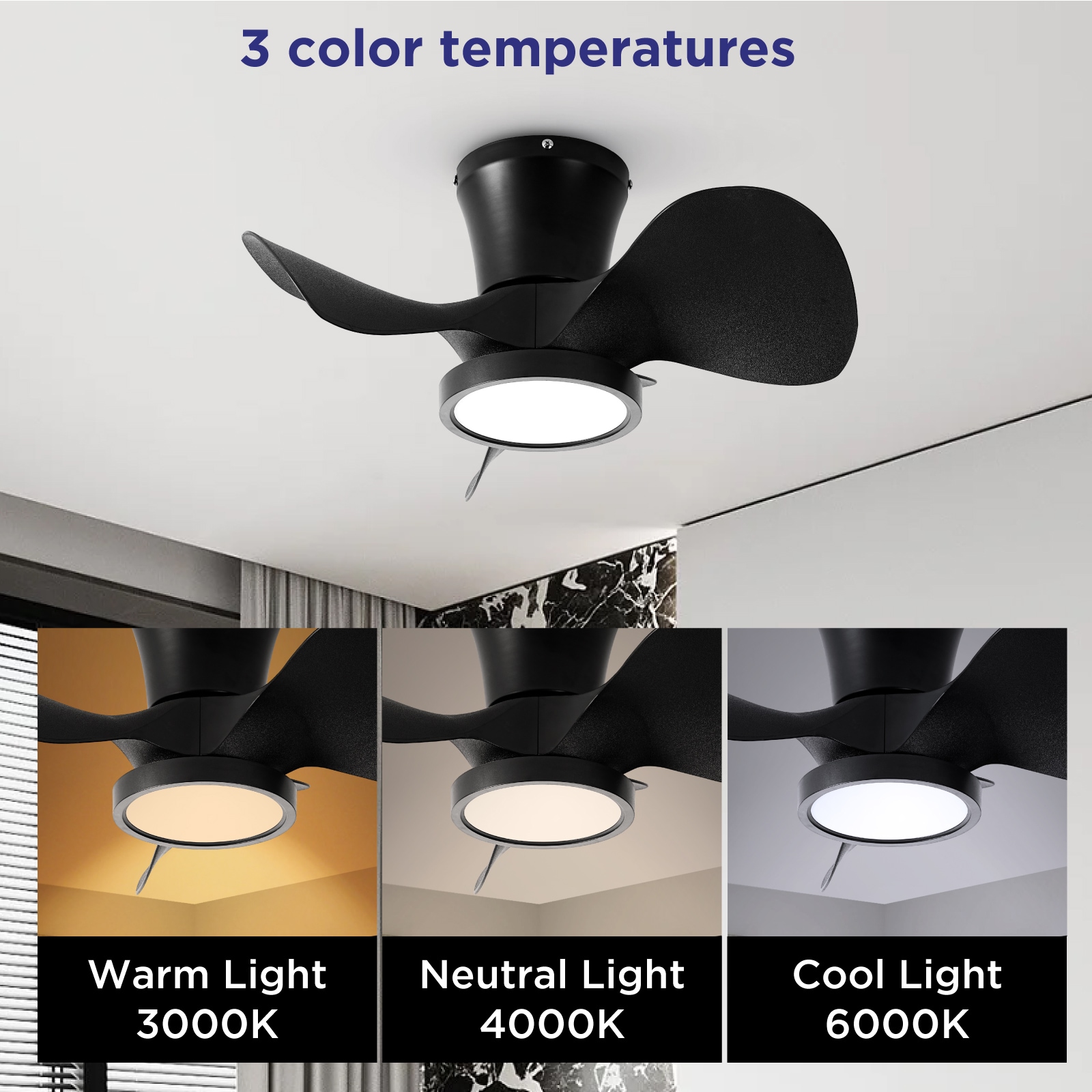 TALOYA TLY-F0-BK-X22 Ceiling-Fans - View #3