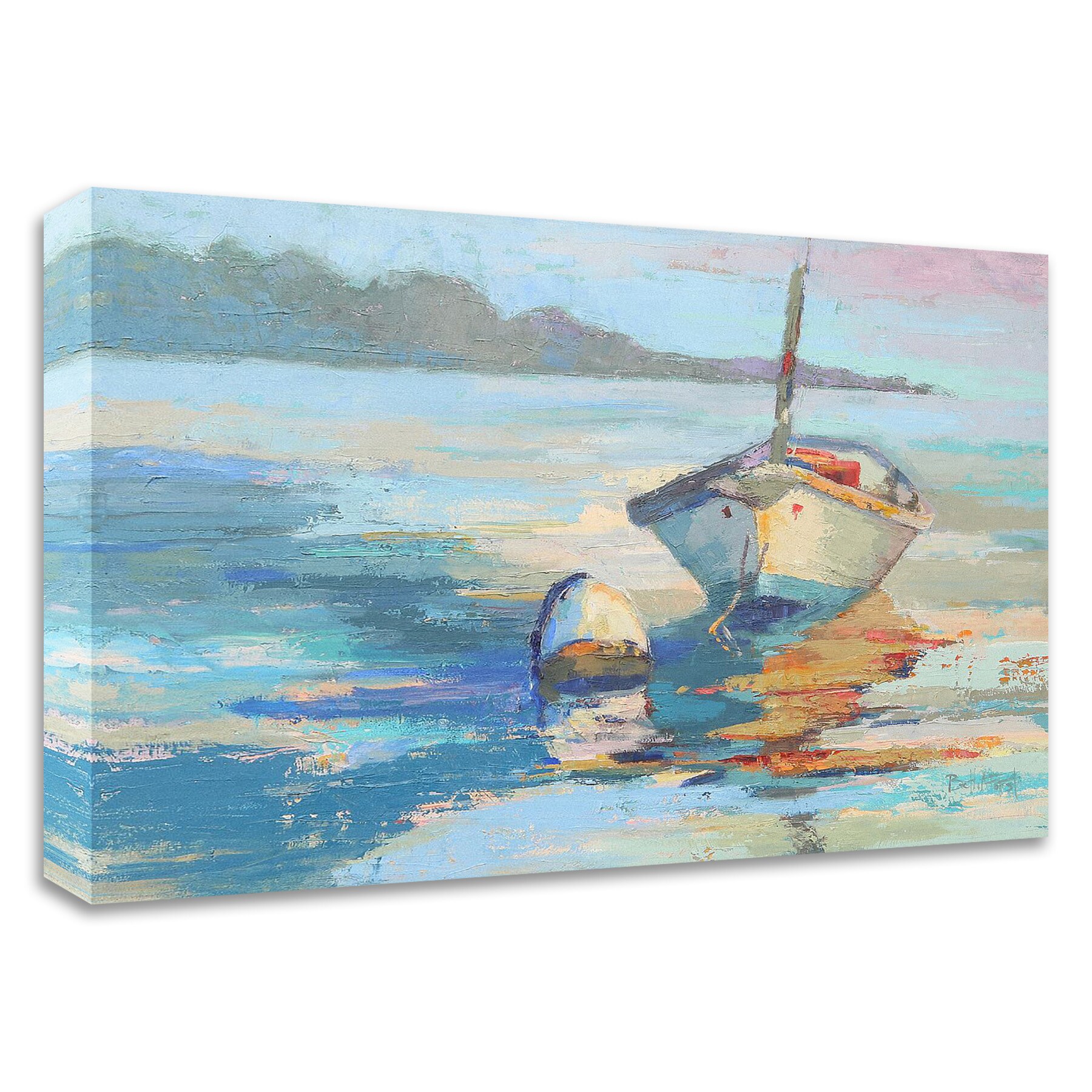 Tangletown Fine Art 8F608DC-3024 Monhegan Island Taxi Beth A. Forst 24-in H x 30-in W Coastal Print on Canvas