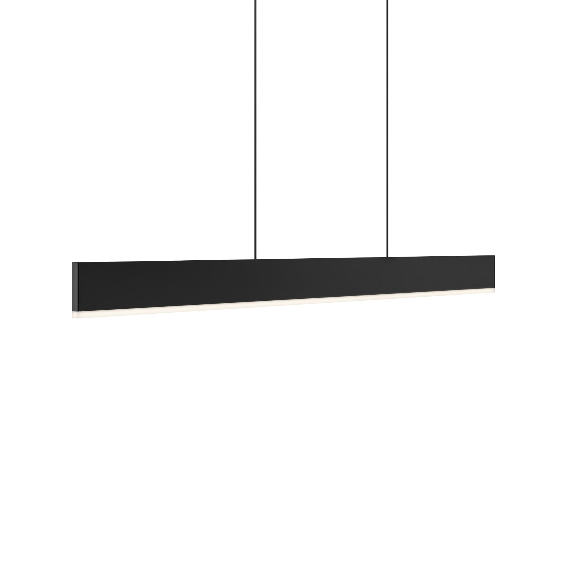 Modern Black Aluminum LED Linear Pendant Light