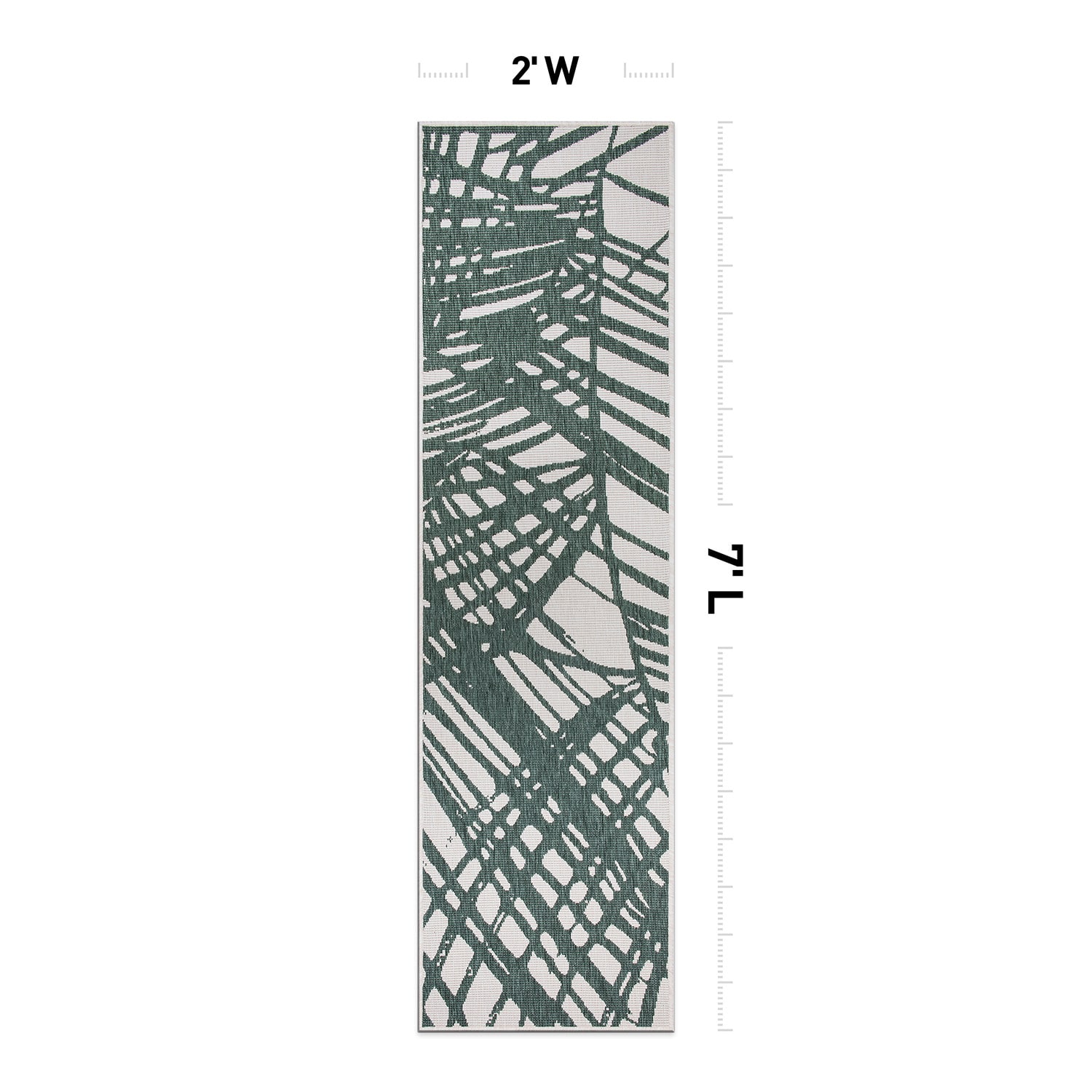 World Rug Gallery 4027GREEN2X7 rugs - View #2