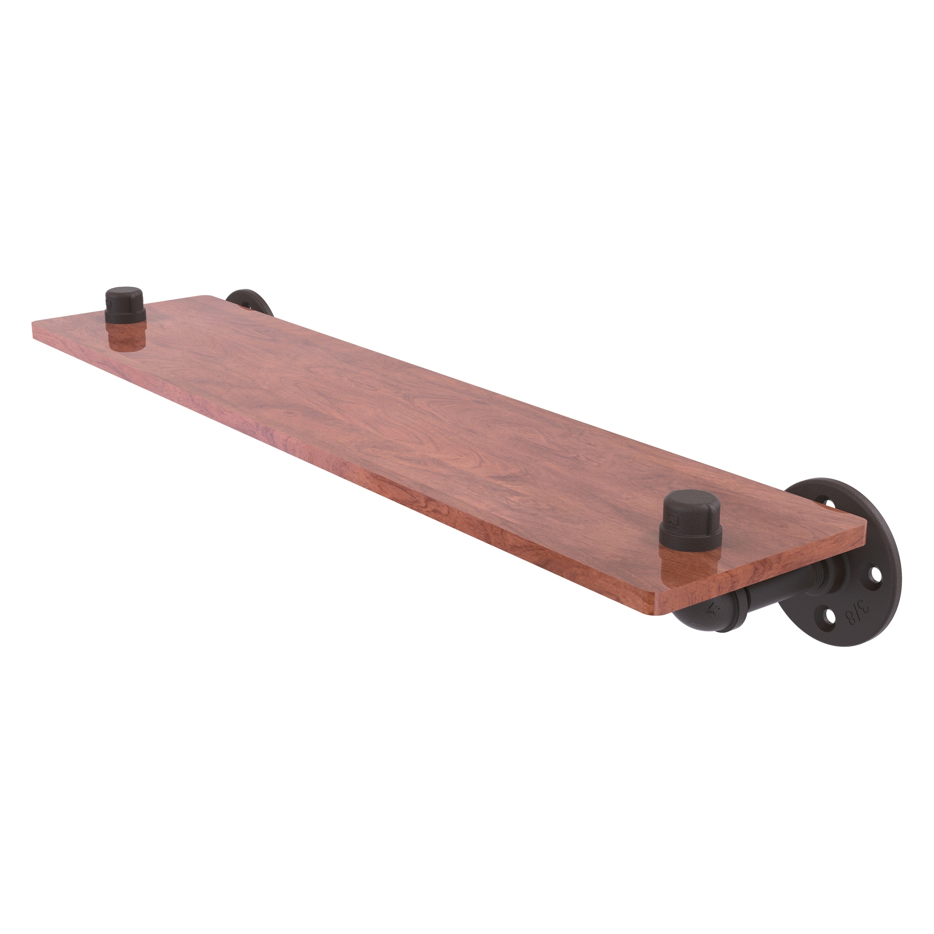 Allied Brass P-450-22-WS-ORB Pipeline Oil-rubbed Bronze Metal Wall mount Bathroom Shelf ( 22-in x 3.5-in x 5-in )
