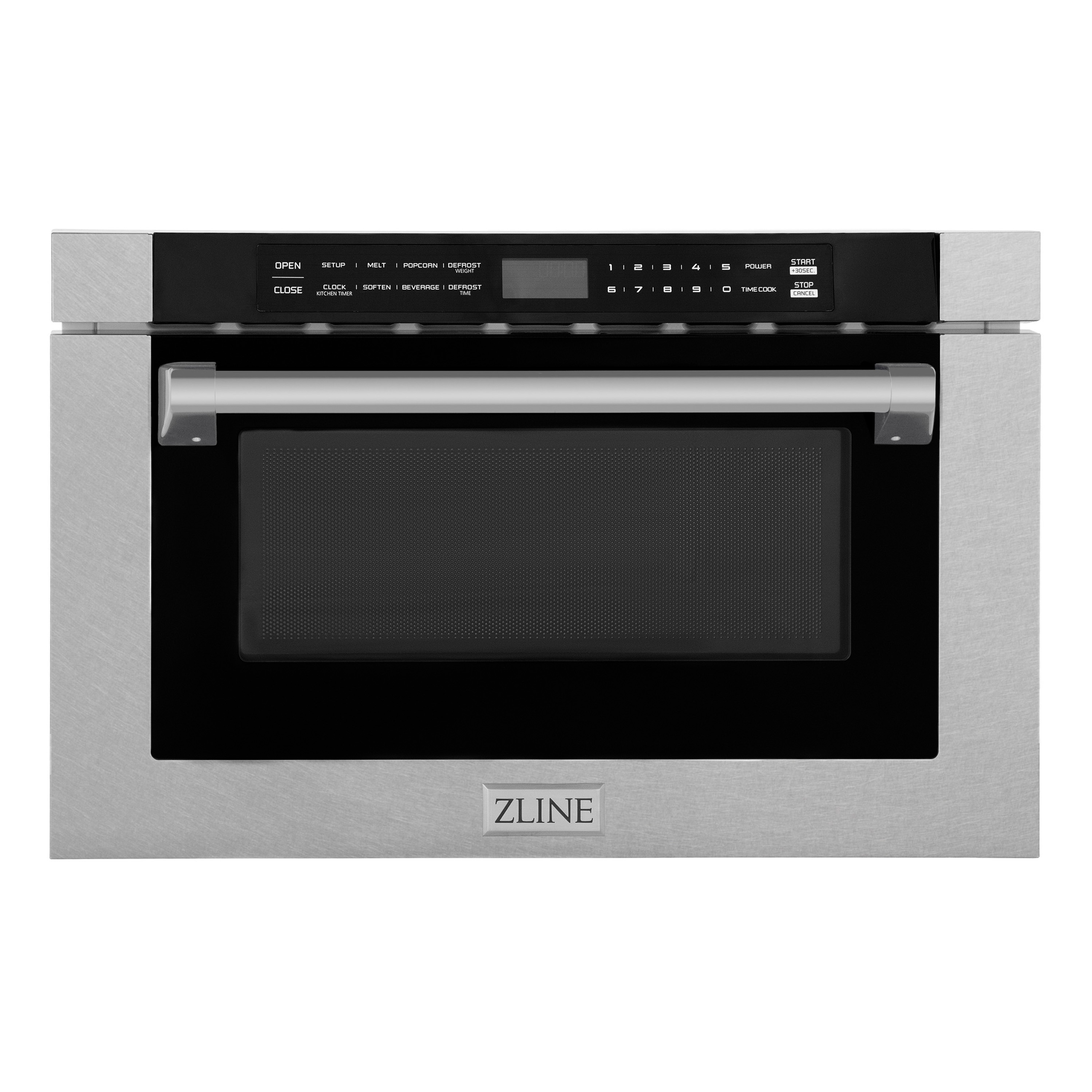 ZLINE KITCHEN & BATH MWD-1-SS-H 23.5-in 1.2-cu ft 1000 -Watt Microwave Drawer ( Satin Stainless Steel, Traditional Handle )