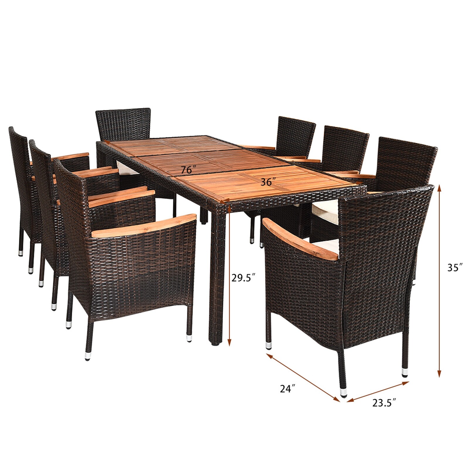 WELLFOR OUG68660B+ Patio-Dining-Sets - View #9