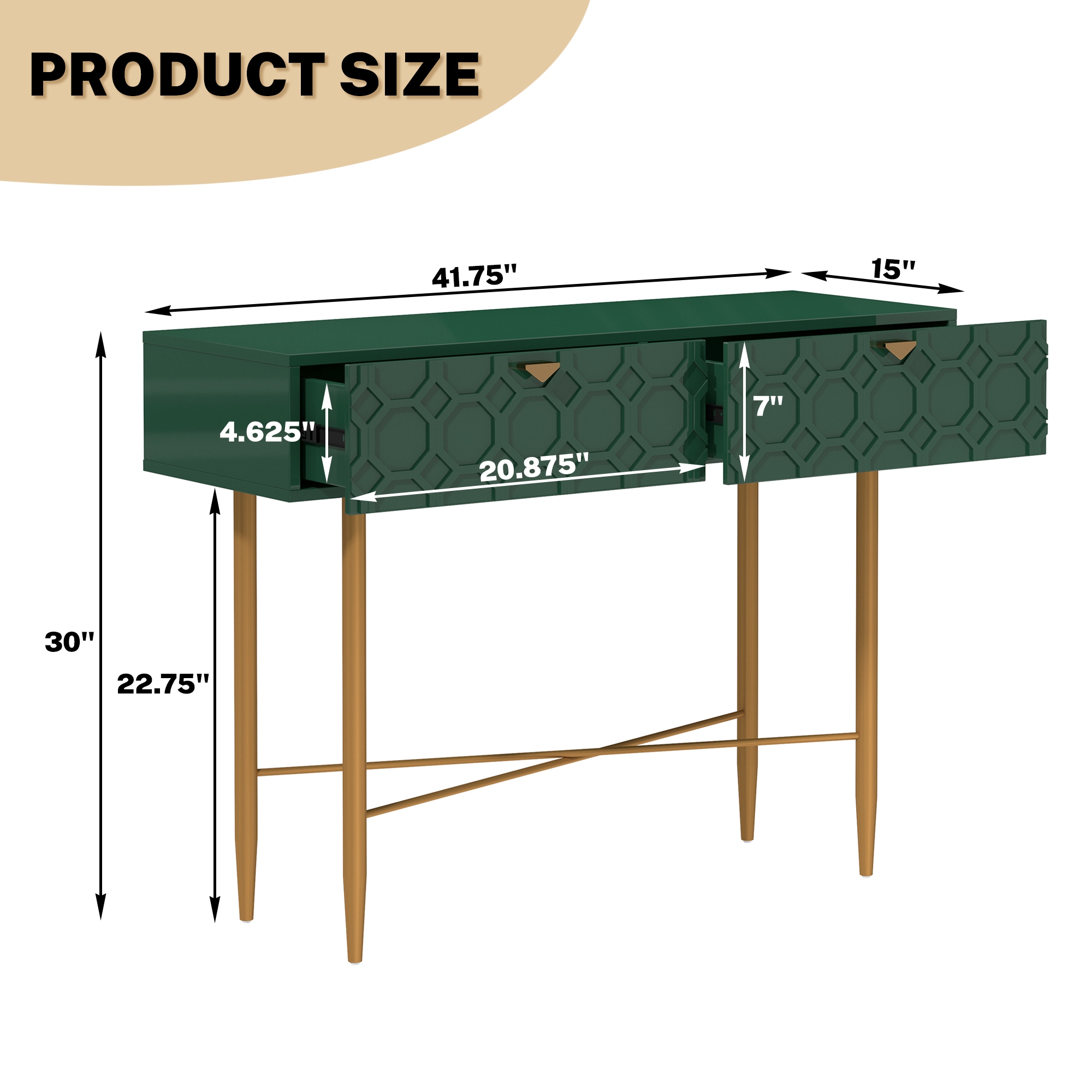 Clihome CL-CSF1-GR Console-Sofa-Tables - View #8