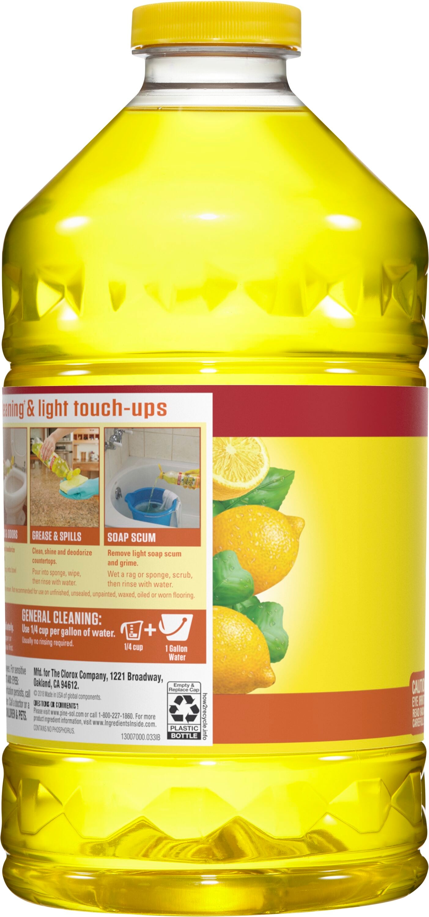 PineSol 100fl oz Lemon Fresh Disinfectant Liquid AllPurpose Cleaner