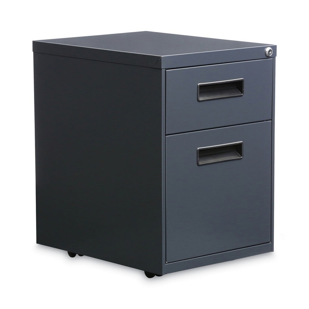 Alera ALENPABFCH ALEPABFCH Charcoal Pedestal File Drawer with 2 Drawers for Legal and Letter Size Files