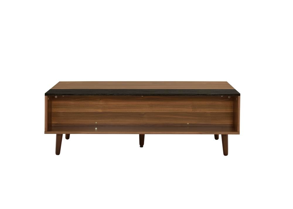 ACME FURNITURE 83140 Avala Wooden Top Wood Scandinavian Coffee Table with Storage