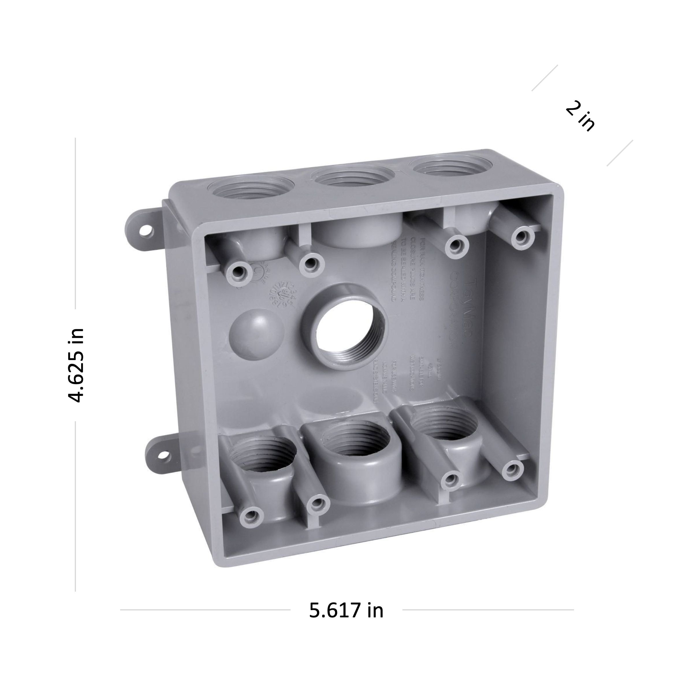 Hubbell PDB77550GY Electrical-Box - View #2