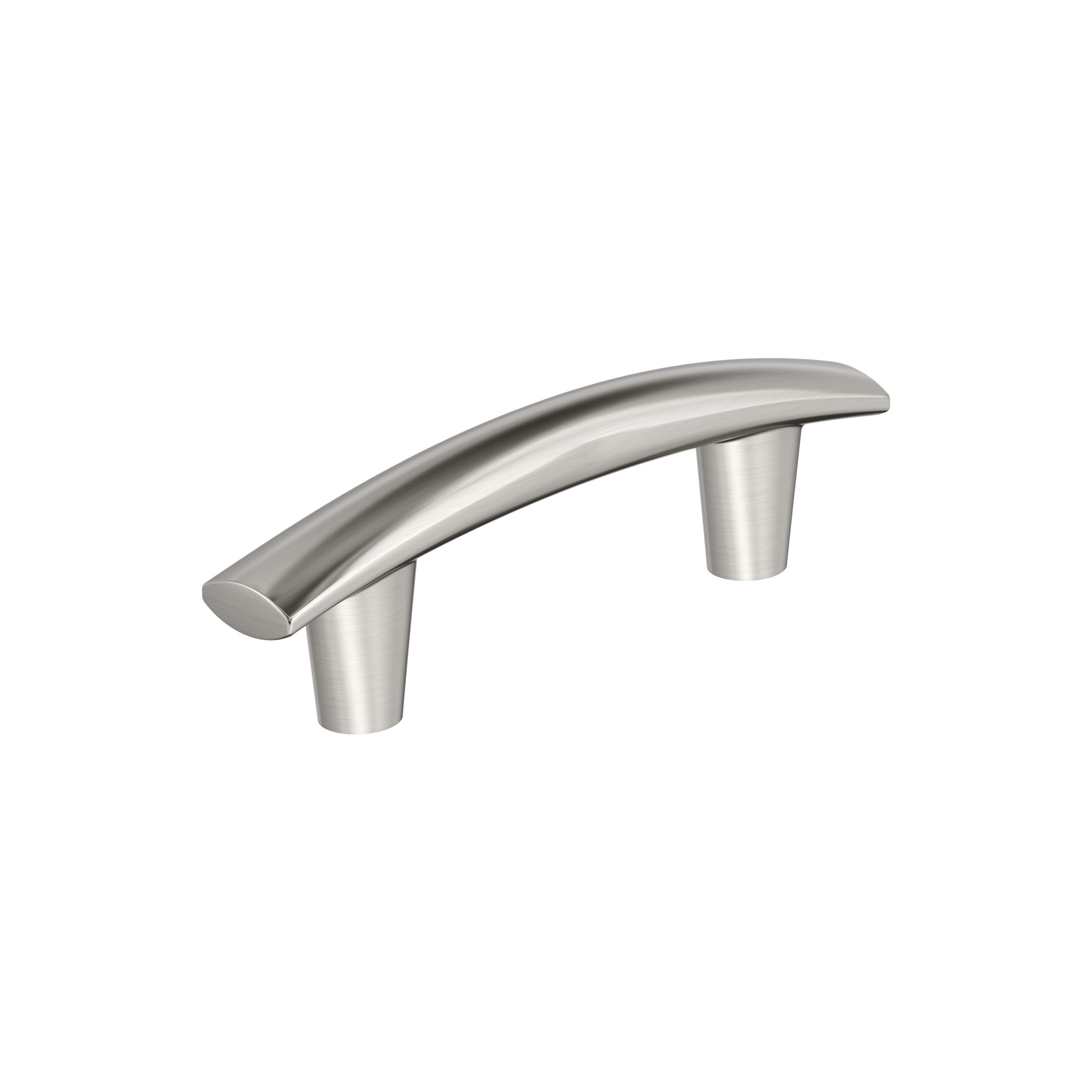 Amerock 10VMP37309G10 Willow 3-in , 76mm Center to Center Satin Nickel Arch Handle Drawer Pulls 10 -Pack