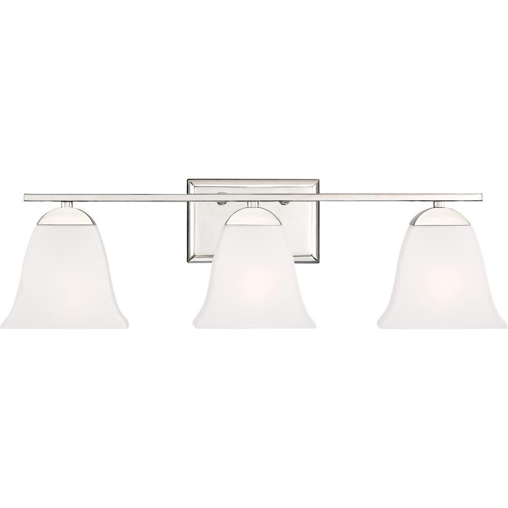Quoizel CTW8603PK Crestwood 24-in 3-Light Polished Nickel Transitional Vanity Light