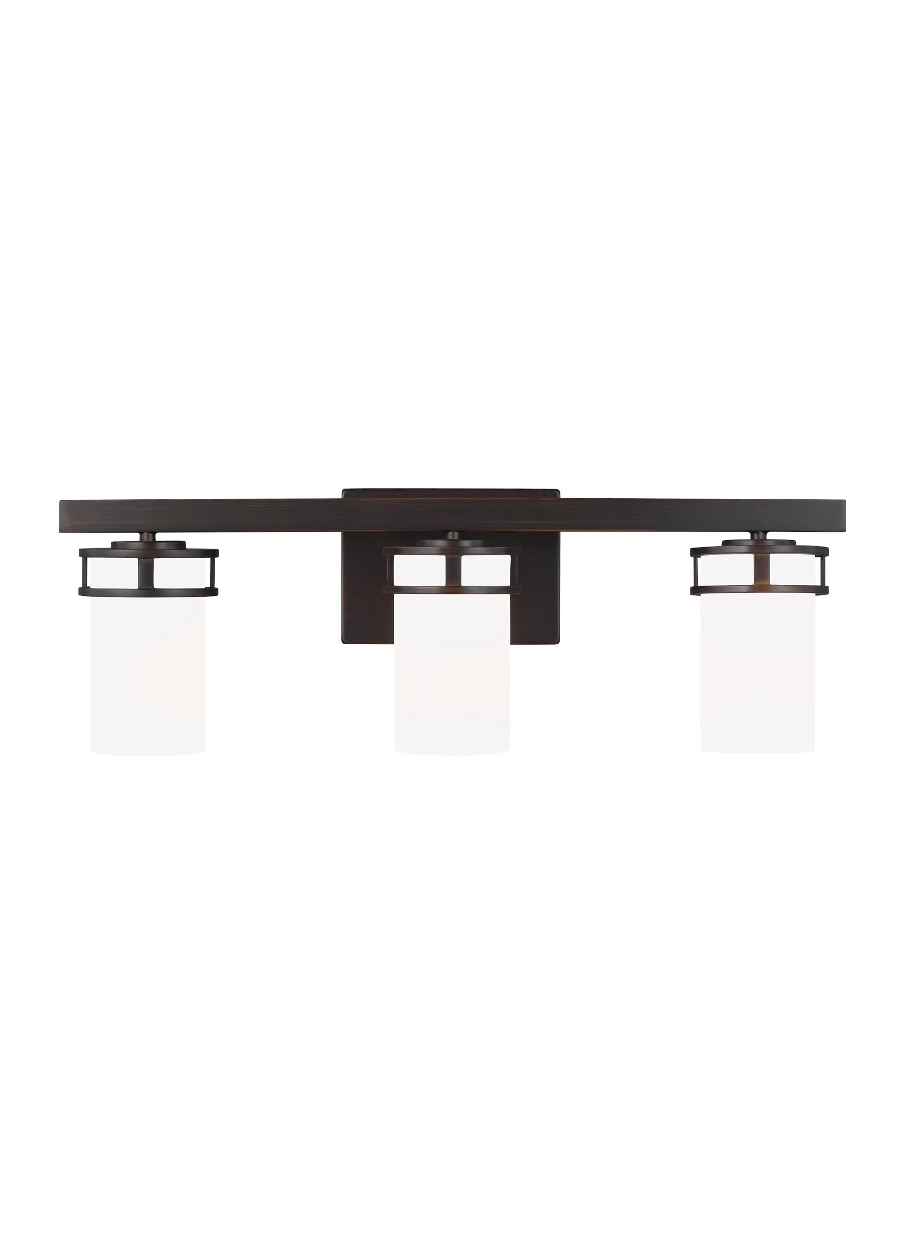 Generation Lighting 4421603EN3-710 Robie 24-in 3 -Light Bronze Craftsman Vanity light