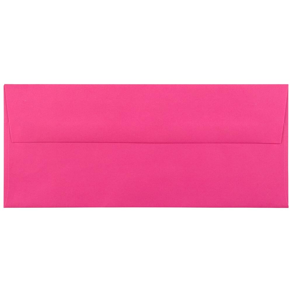 #10 Business Envelopes 100 Per Pack Ultra Hot Pink 4 1/8 x 9 1/2" 