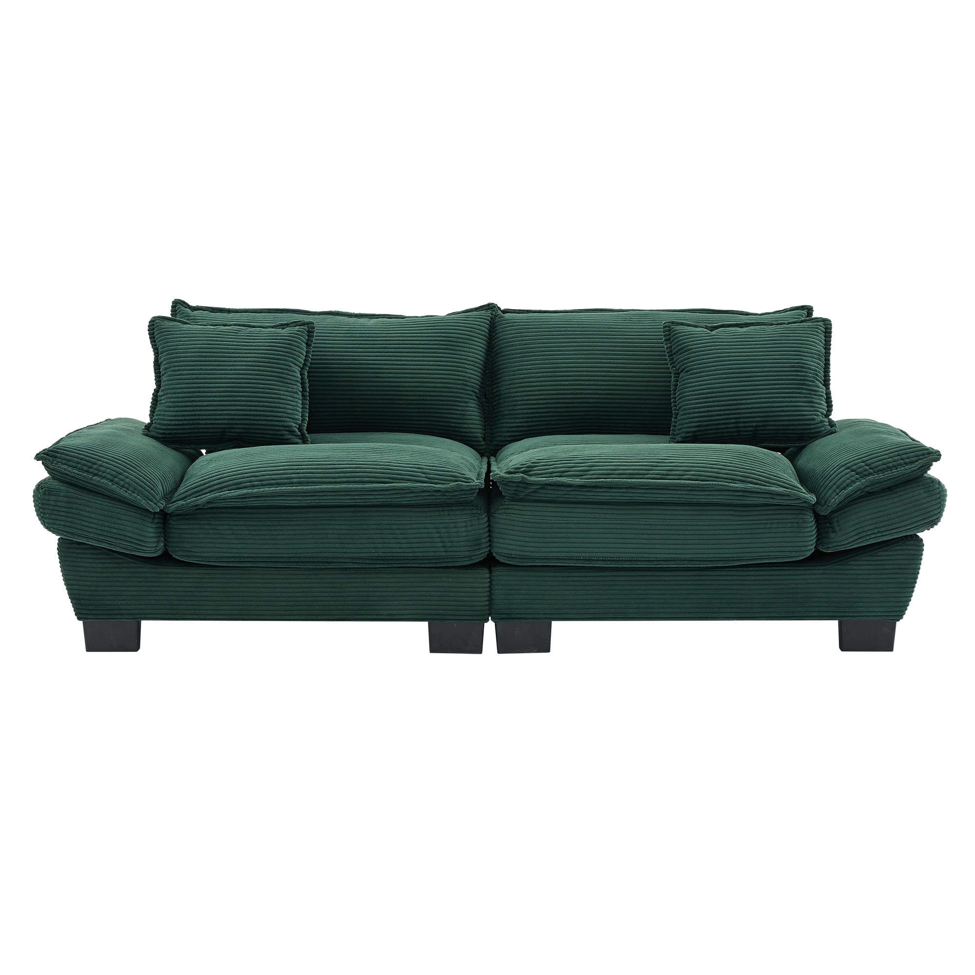 Bybafun YA3700441 84-Inches Modern Green 2 -seater Loveseat