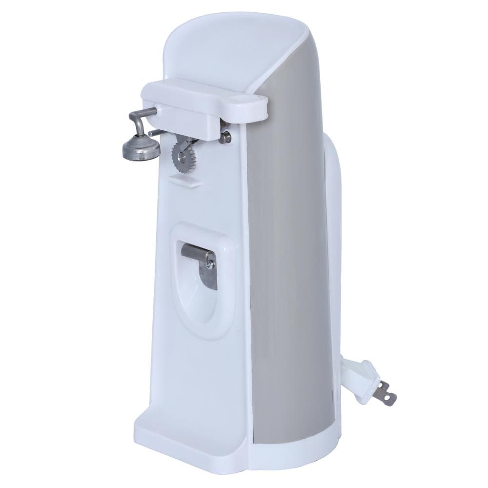 2-in-1 White Electric Can Opener CO450W