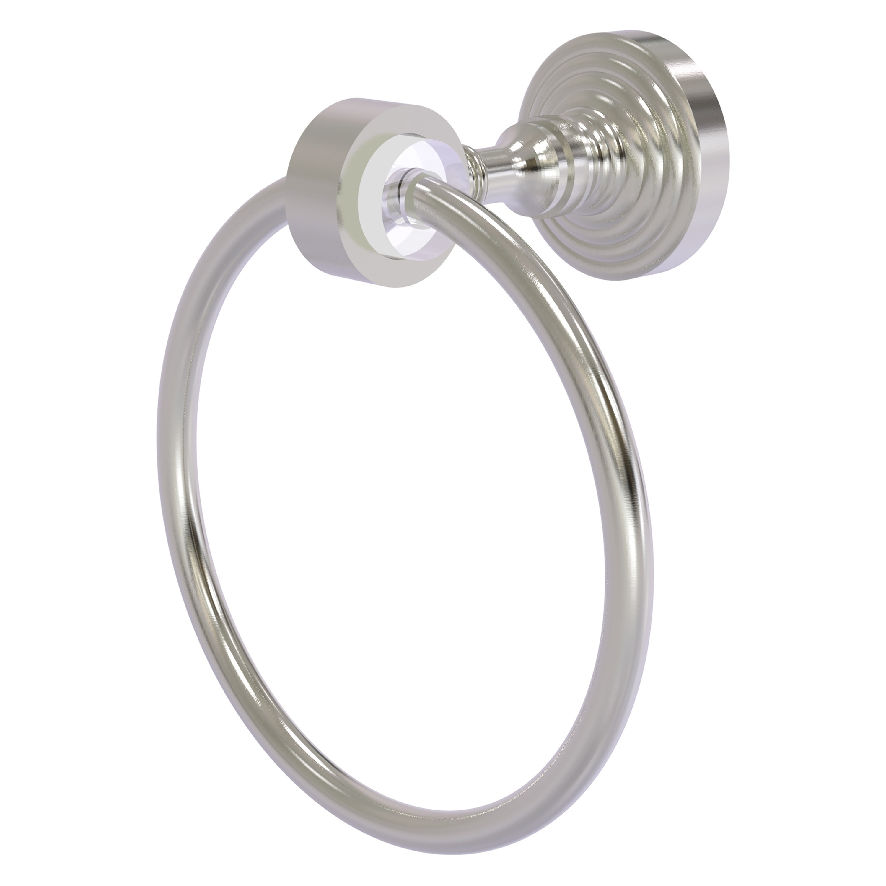 Allied Brass PG-16-SN Pacific Grove Satin Nickel Wall mount Single Towel Ring