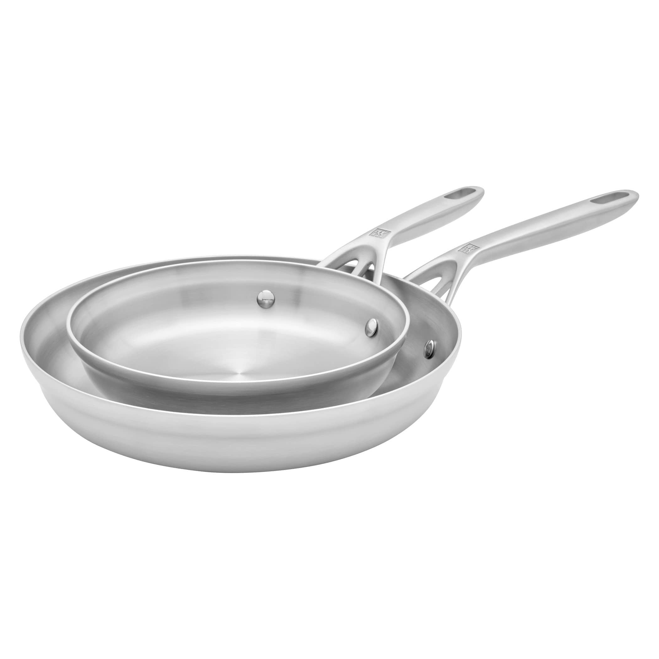 Zwilling  Motion Stainless Steel 2-pc Stainless Steel Fry Pan Set