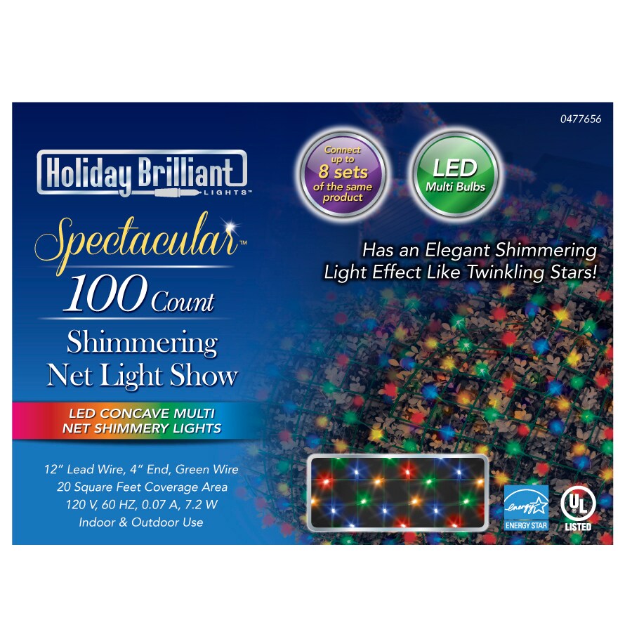  470-1315-0 100-Count 5-ft Multicolor LED Christmas String Lights