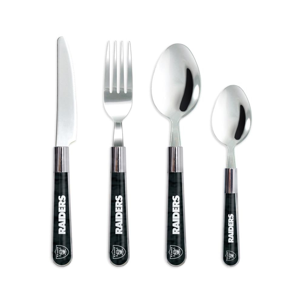 The Sports Vault Oakland Raiders 1-Pieces Polished Traditional Flatware in  the Flatware department at