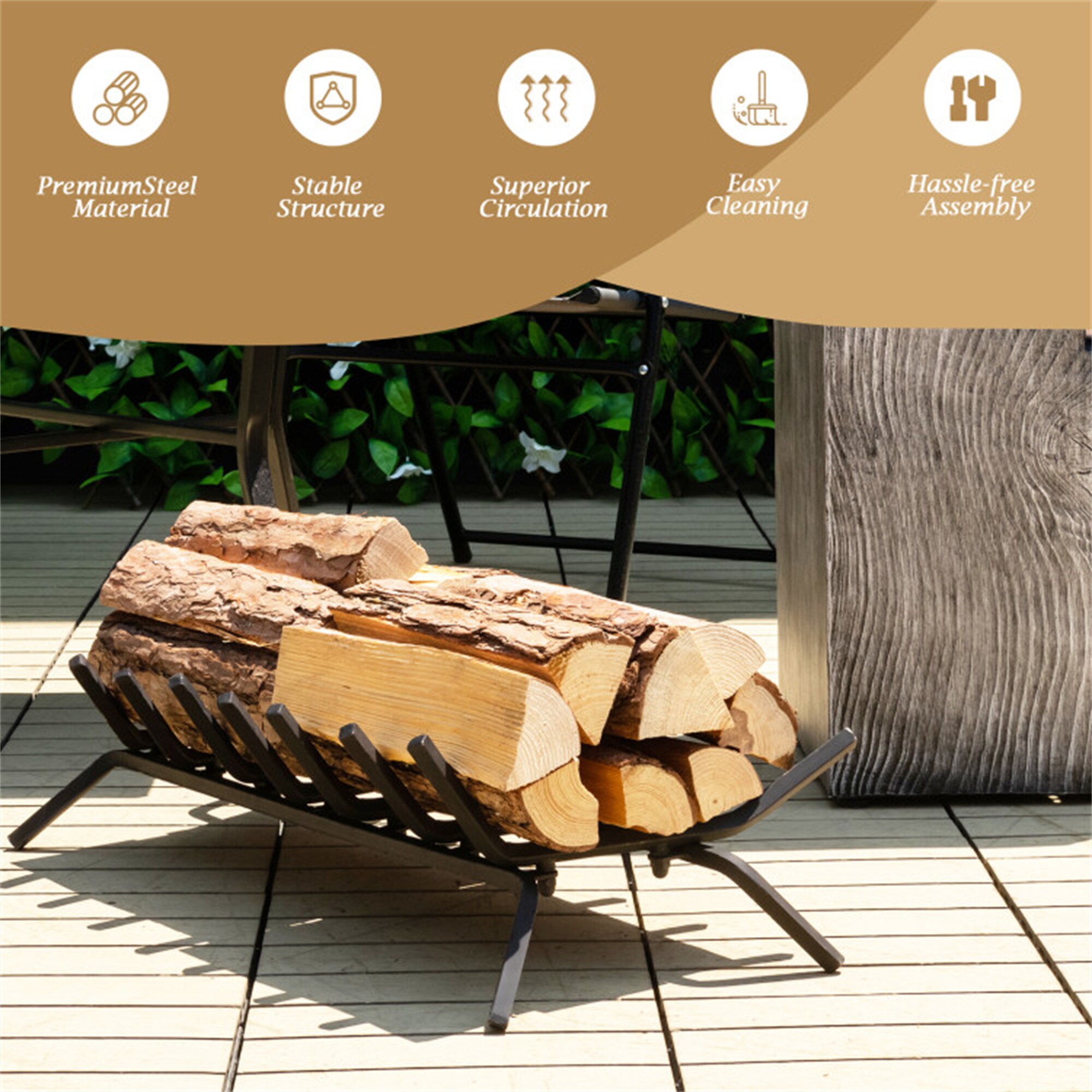 BABOOM BOM-10282-L-CO Firewood-Storage - View #4