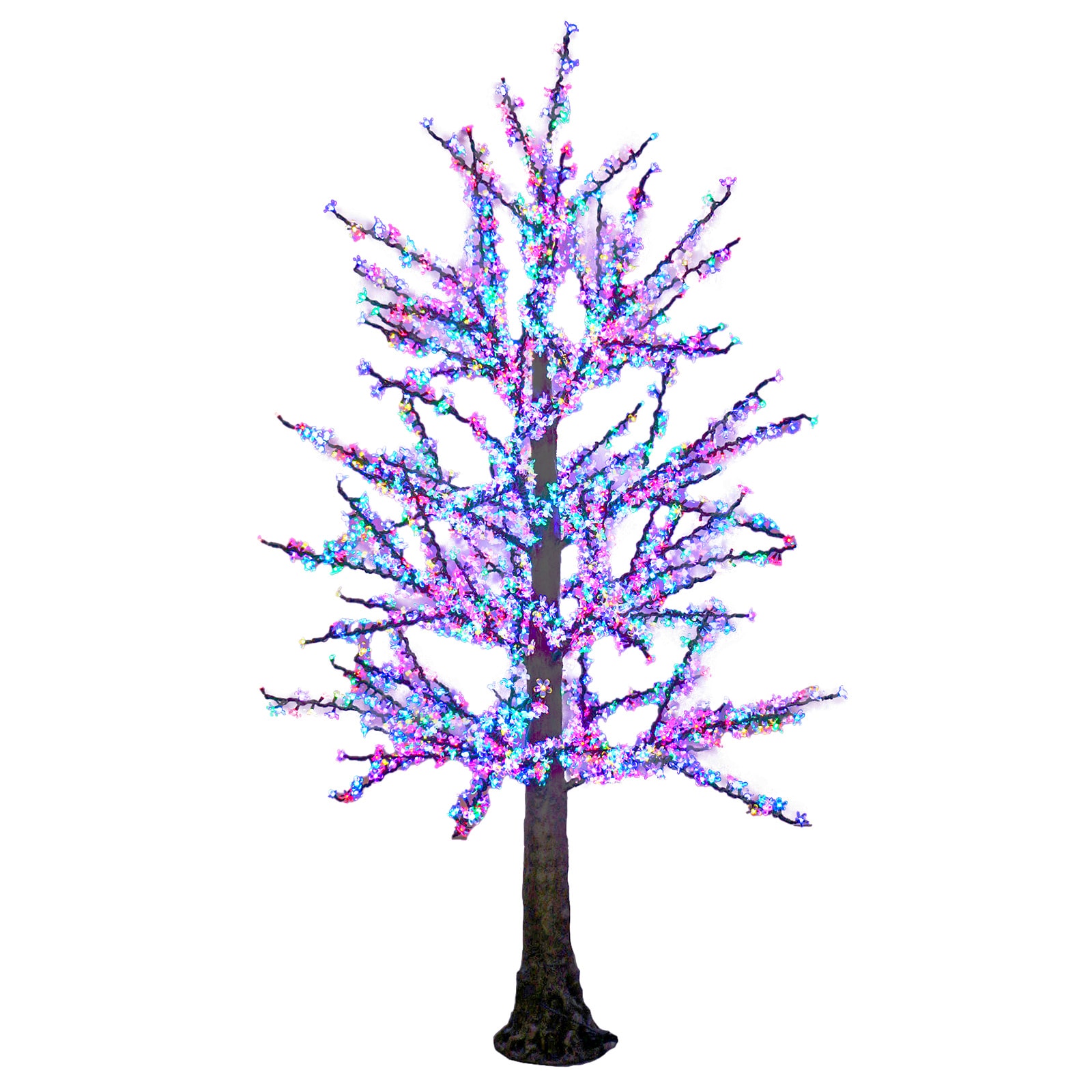 Holidynamics Holiday Lighting Solut 63505 120-in H Lighted Spring Artificial Tree Life Size Statue