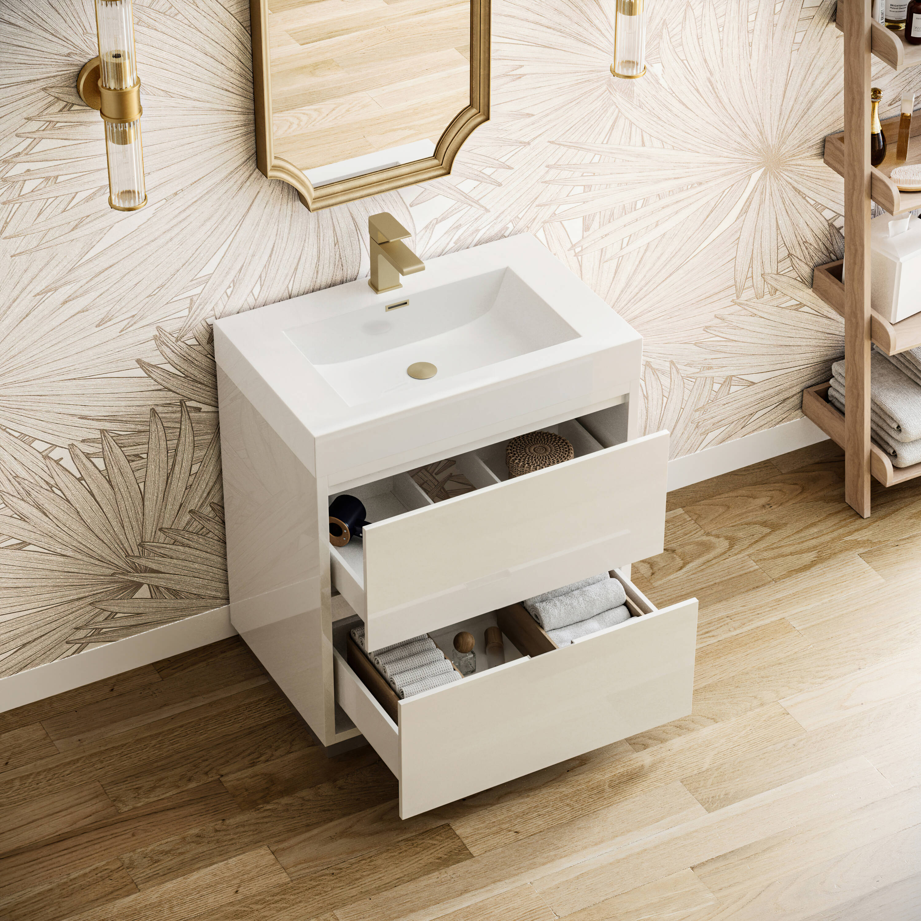Fresca FCB8430WH-I Bath-Vanity-Combo - View #3
