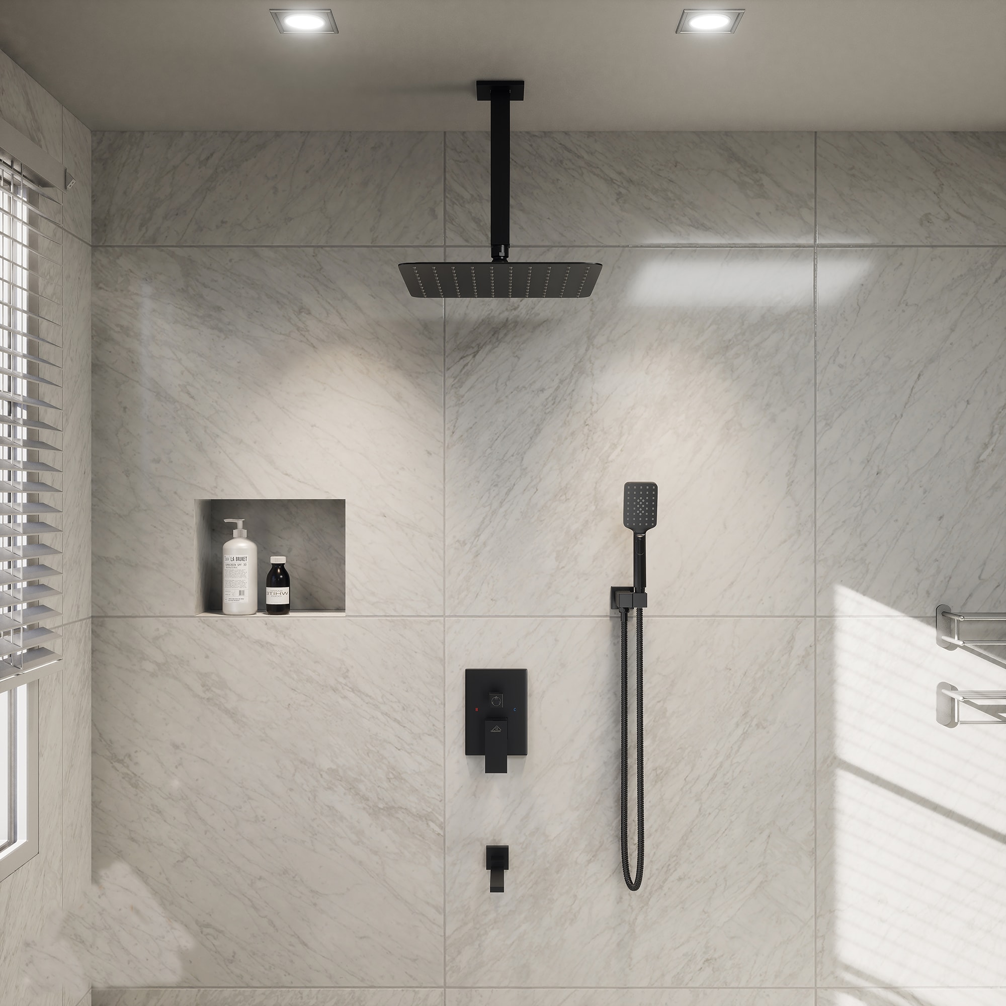 Mondawe MOEB113-12MB Showerhead-Bar-Panels - View #9