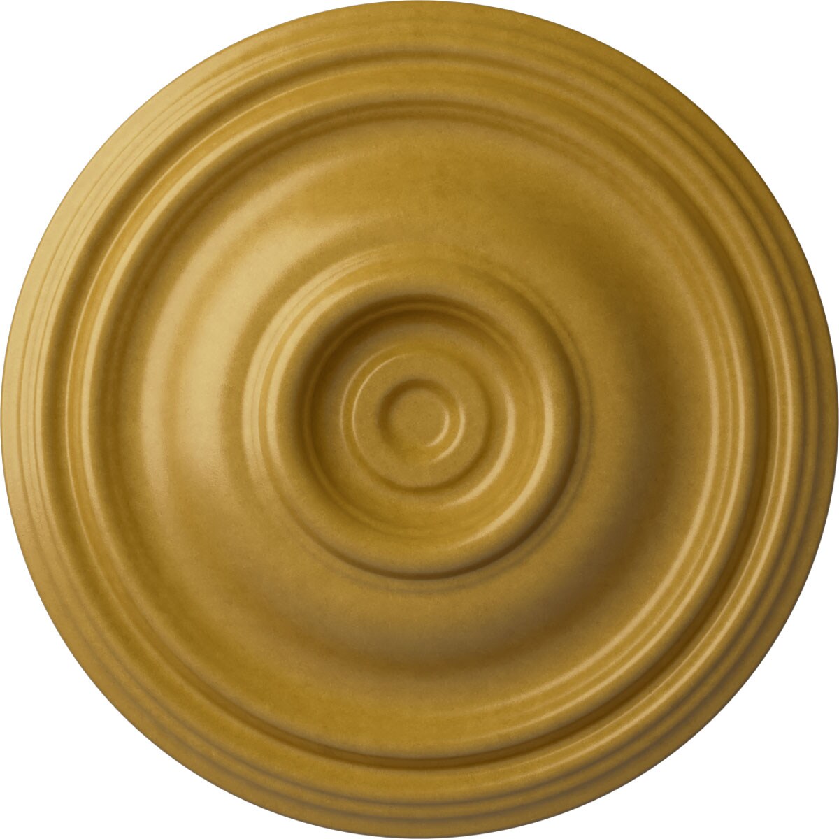 Ekena Millwork CM14TRIGS Traditional 14.75-in W x 14.75-in L Painted Iridescent Gold Polyurethane Whole Ceiling Medallion