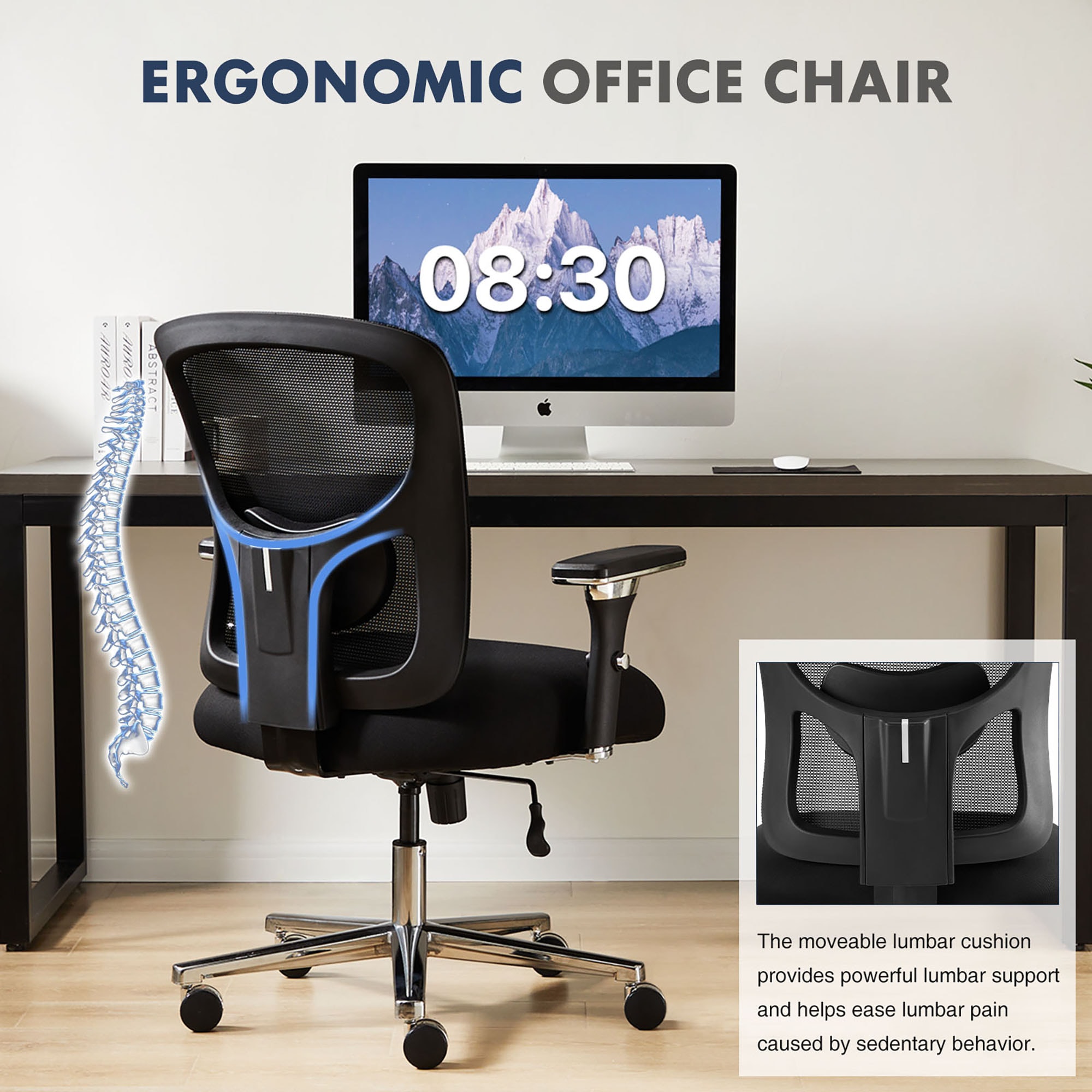 GZMR HM-3126-BEI Office-Chairs - View #3