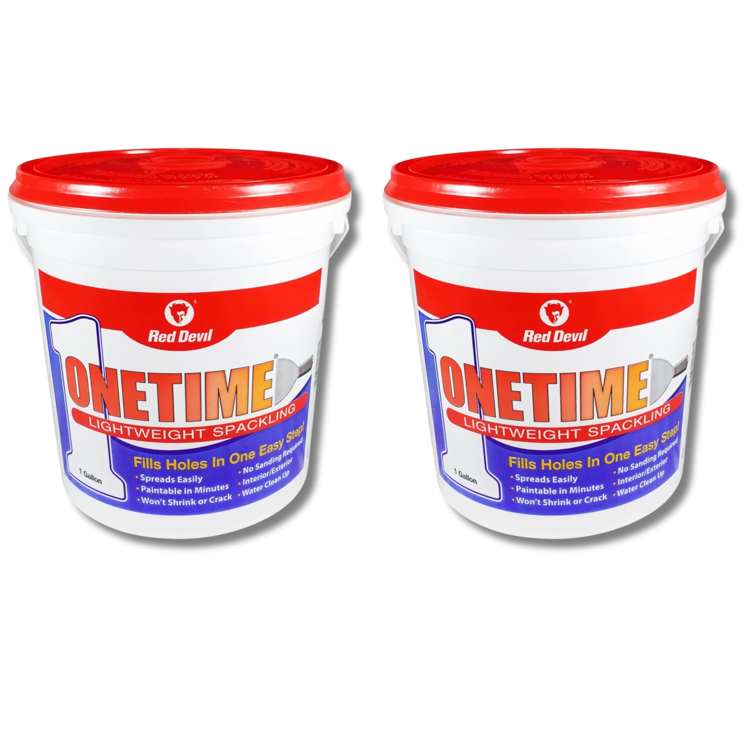 Red Devil  ONETIME 0541 Lightweight Spackling 1 Gallon White Made in USA