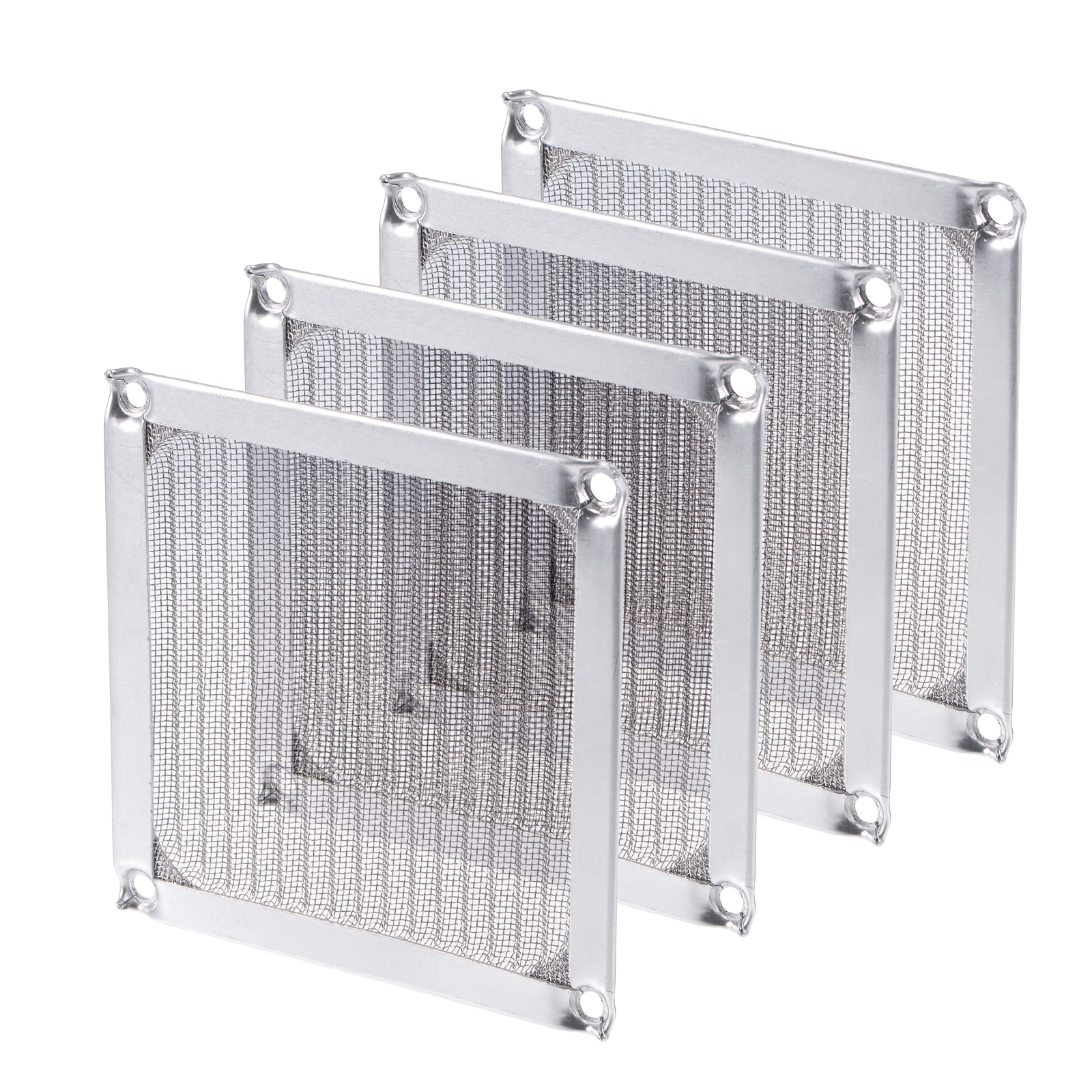 Unique Bargains 120mm Computer Fan Filter Grills Stainless Steel Mesh Dustproof Case Cover for Computers 4pcs #S26042000UX0398