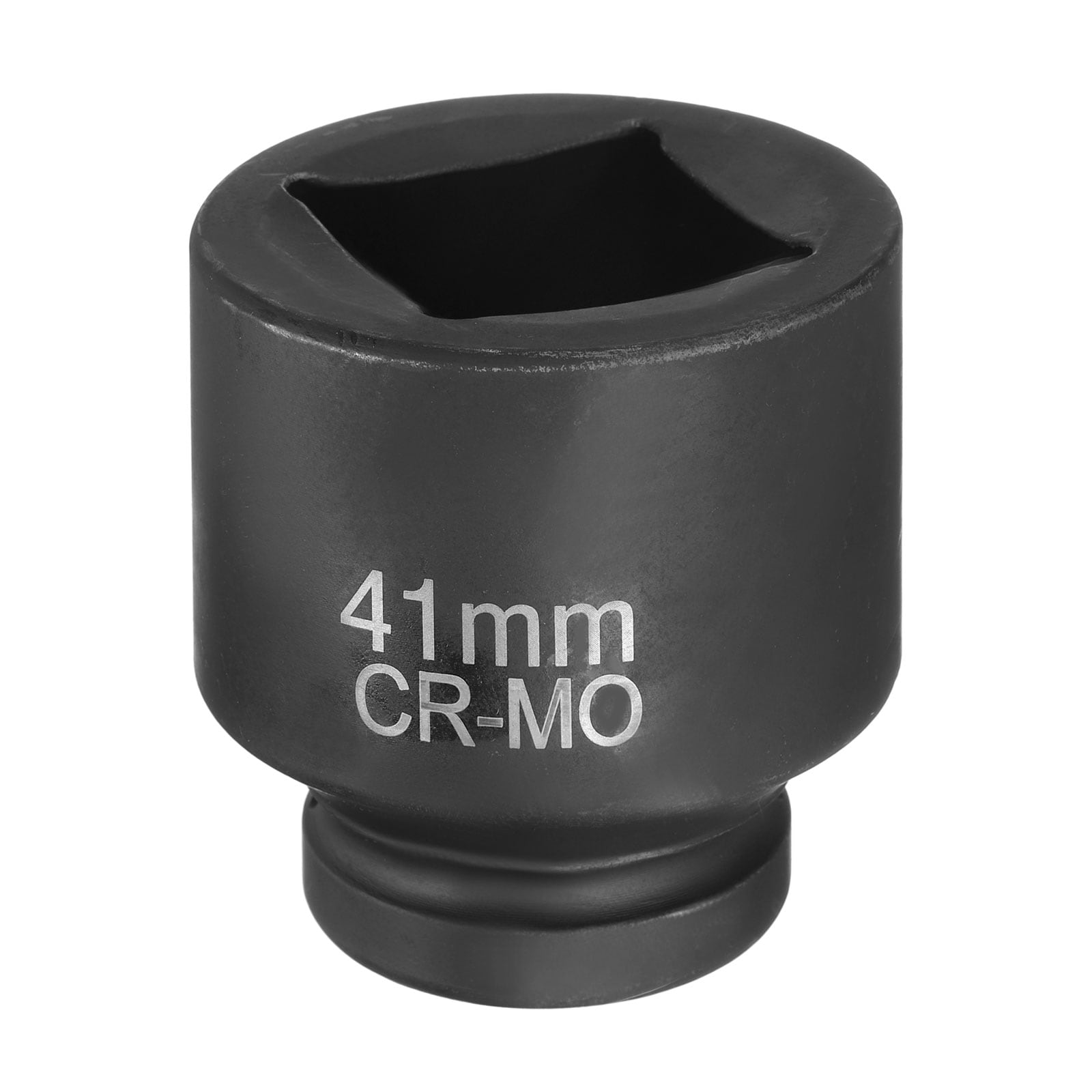 Harfington 4 Point Square Socket 1 Inch Drive 41mm Metric Square Impact Socket CR-MO Blackening Standard Wheel Sleeve Pneumatic Sleeve Tool for Auto Repair Mechanical Maintenance Home Use #S26040900UX5475