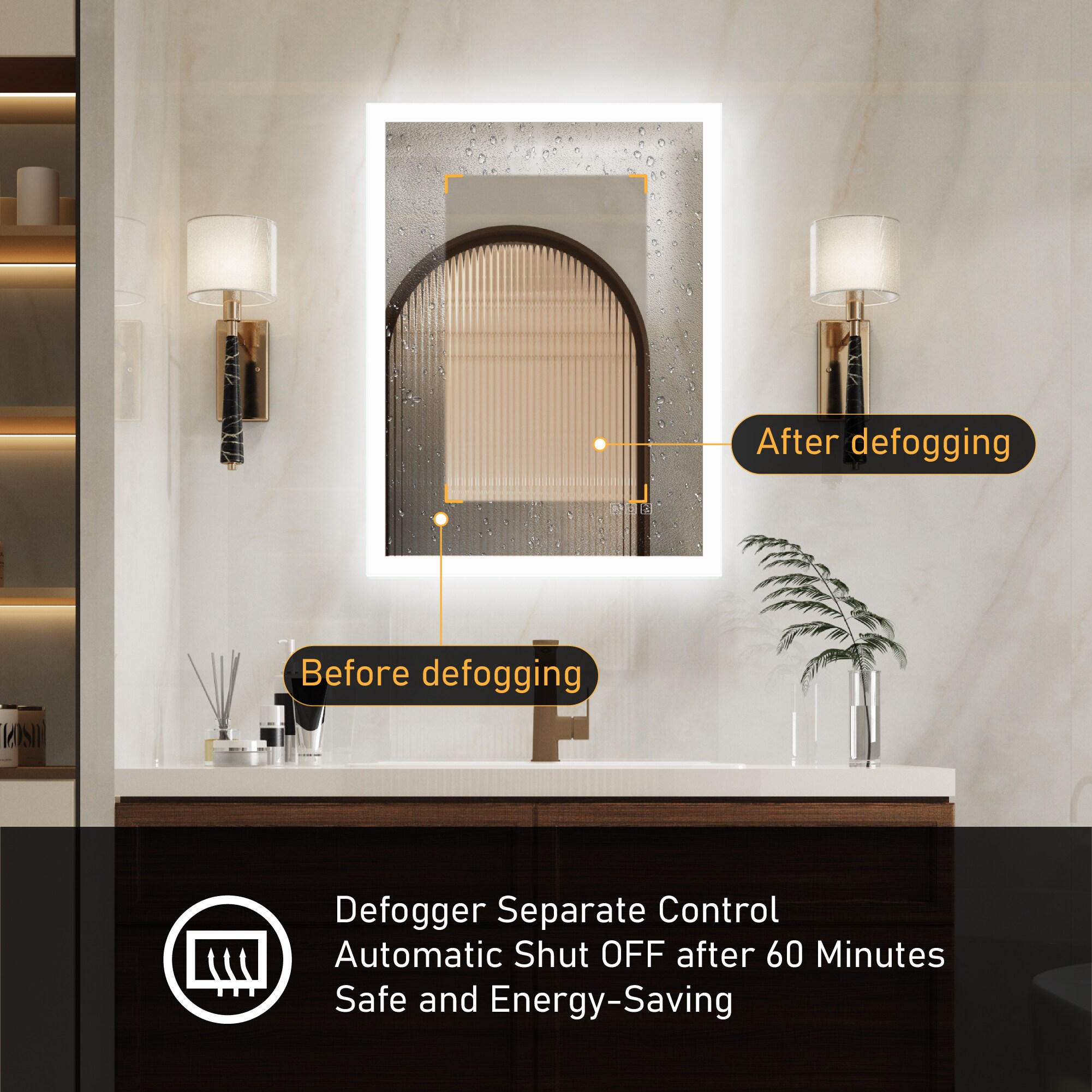 Forclover MRE-7GX2432 Framed-Bath-Mirrors - View #6